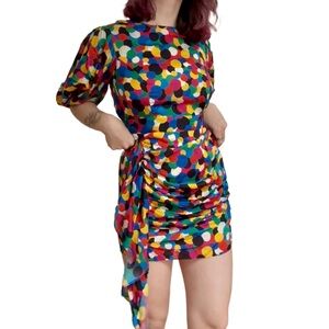 Rhode Colorful Polka Dot Dress